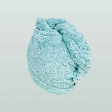 Soft Microfibre Hair Towel - Light Green