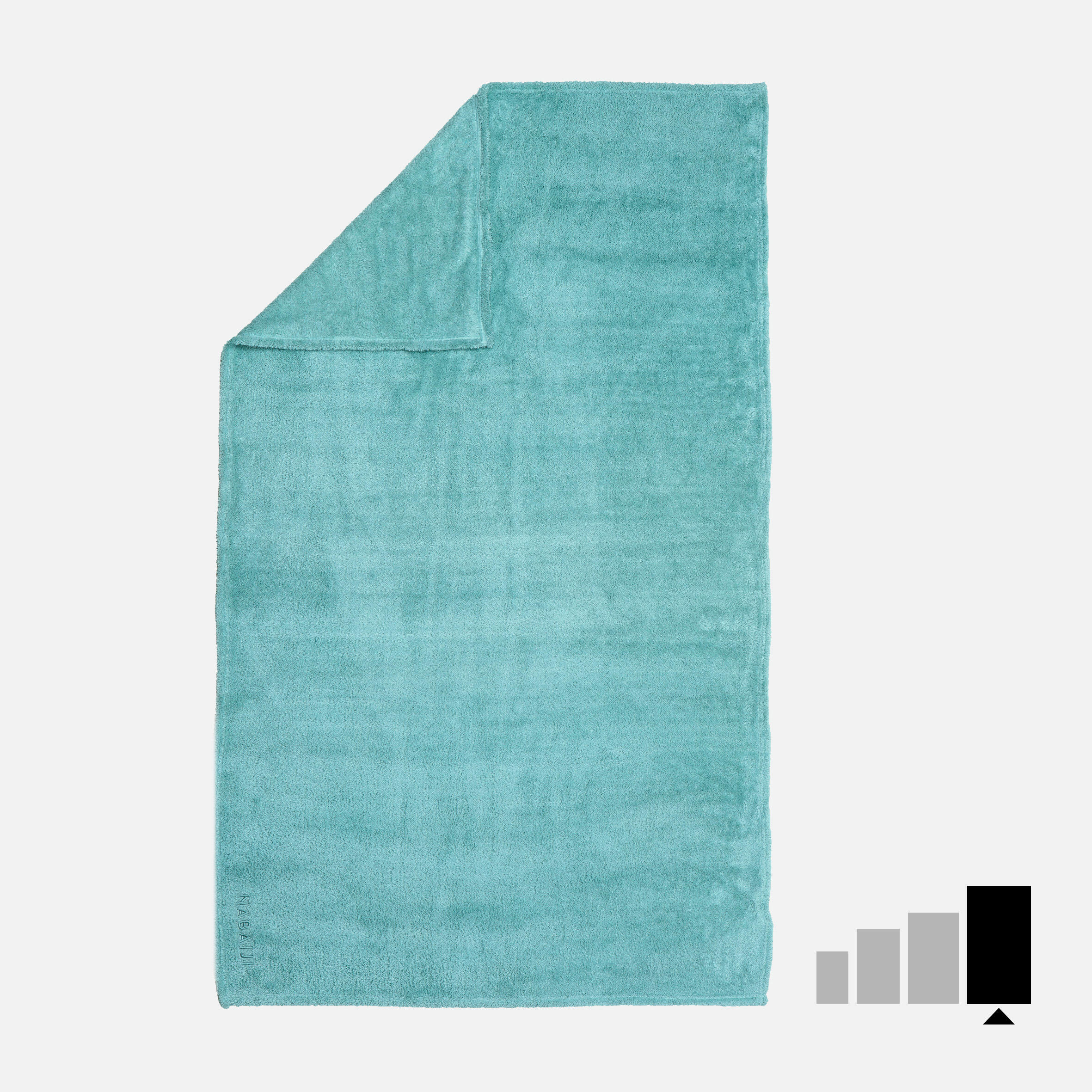 Ultrazachte microvezel handdoek voor zwemmen lichtgroen maat xl 110 x 175 cm