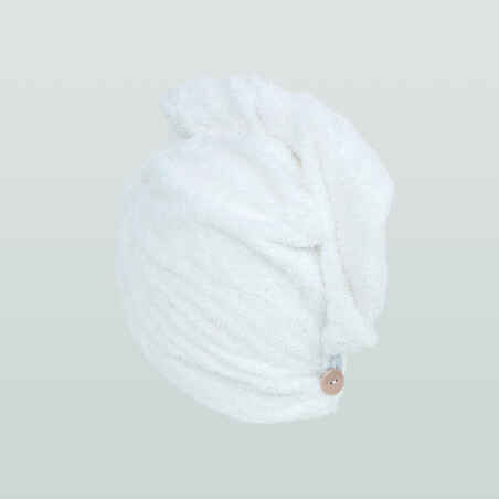Soft Microfibre Hair Towel white