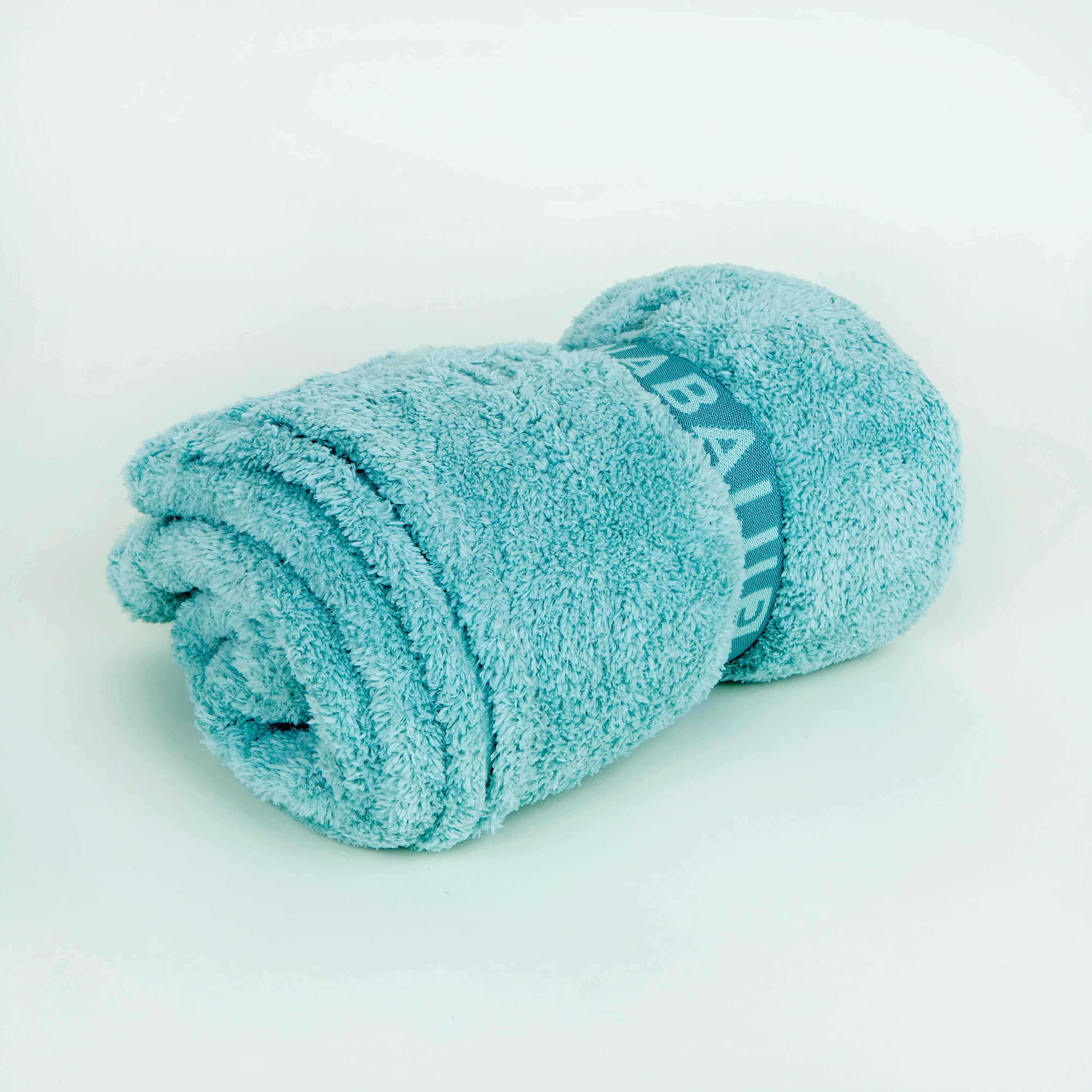 Ultra-Soft Microfibre Towel Size L 80 x 130 cm green 2/5