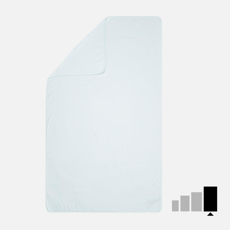 Serviette Microfibre Blanc Ultra Légère Taille XL 110 x 175 cm
