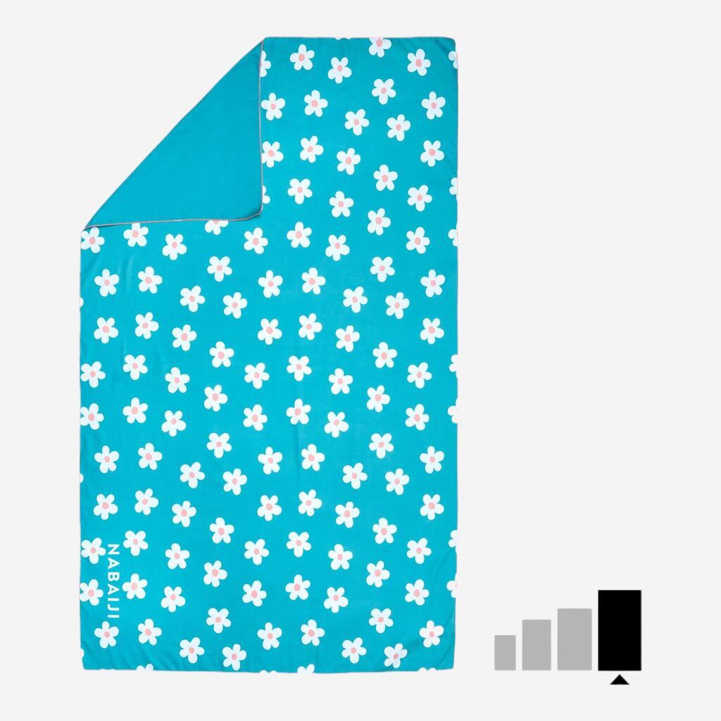 Microfibre swimming towel size xl 110 x 175 cm - print