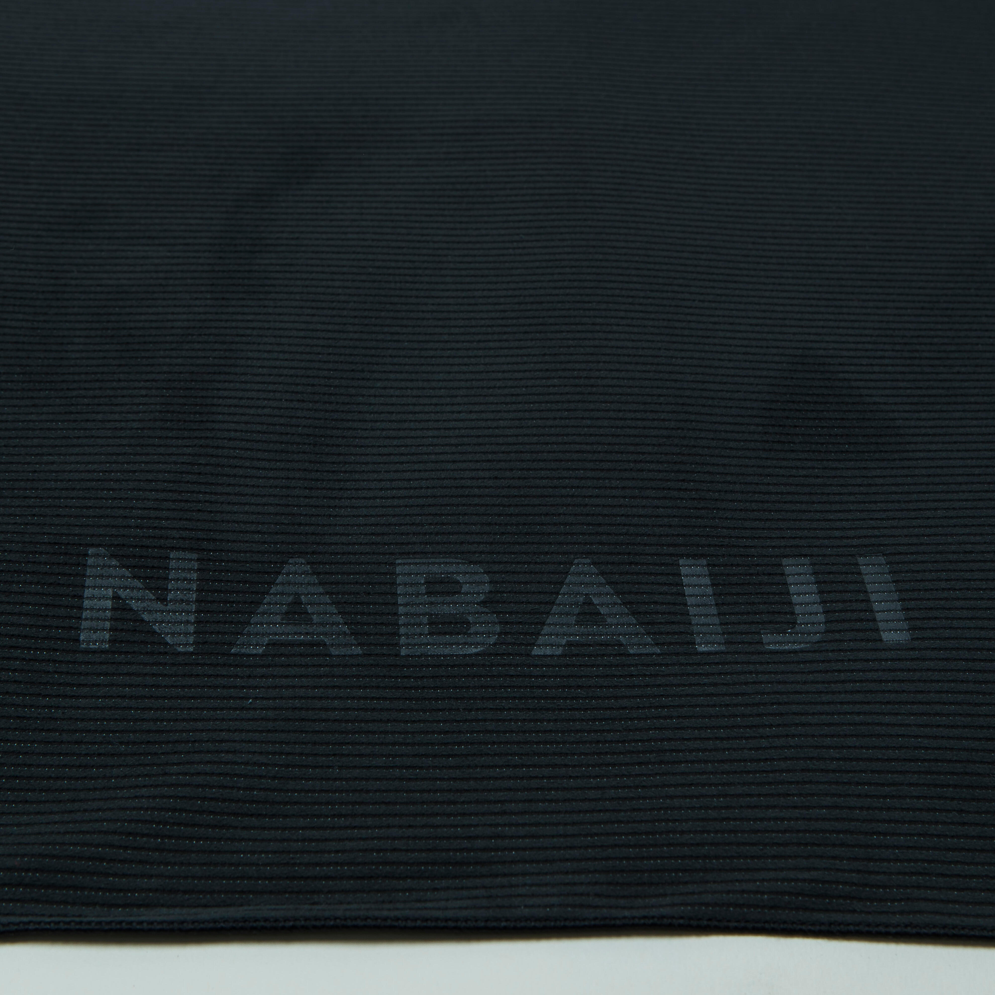 Serviette de bain microfibre taille XL 110 x 175 cm - noir/gris - NABAIJI