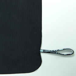 Microfibre Swimming Towel Size XL 110 x 175 cm Black/Grey Striped