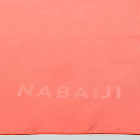 Microfibre Towel for Swimming Size XL 110 x 175 cm coral