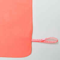 Microfibre Towel for Swimming Size XL 110 x 175 cm coral