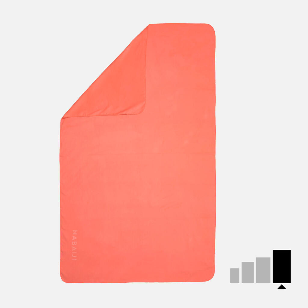 Uterák z mikrovlákna veľkosť XL 110 × 175 cm oranžový