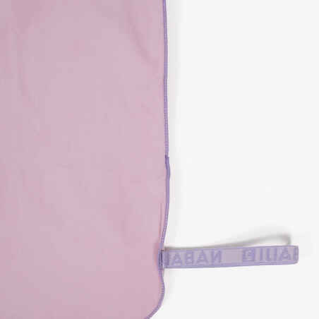 Microfibre Towel for Swimming Lila Size L 80 x 130 cm