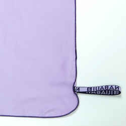 Microfibre Towel for Swimming Lila Size L 80 x 130 cm