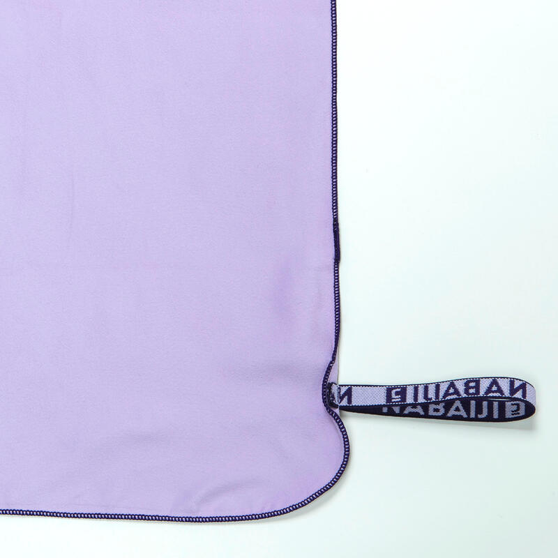 Microvezel handdoek lila maat L 80 x 130 cm
