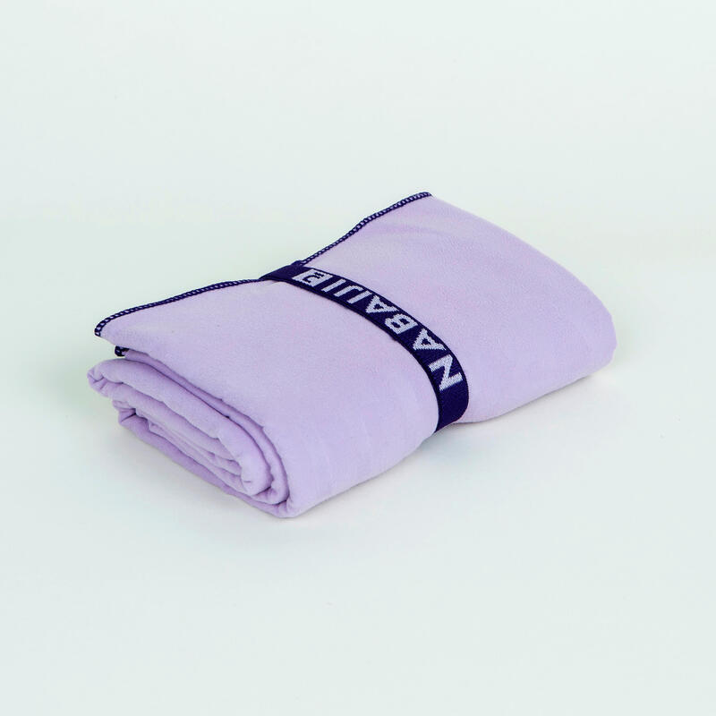 Microvezel handdoek lila maat L 80 x 130 cm