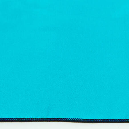 Рушник з мікрофібри розмір S 39 × 55 см двосторонній синій/зелений