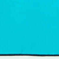 Toalla microfibra doble cara talla S 39 x 55 cm azul verde