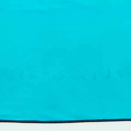 Microfibre Towel for Swimming Size M 60 x 80 cm double-sided Blue/Green