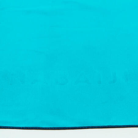 Рушник з мікрофібри розмір M 60 × 80 см двосторонній синій/зелений