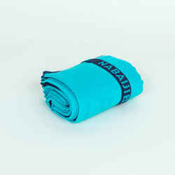 Microfibre Towel for Swimming Size M 60 x 80 cm double-sided Blue/Green