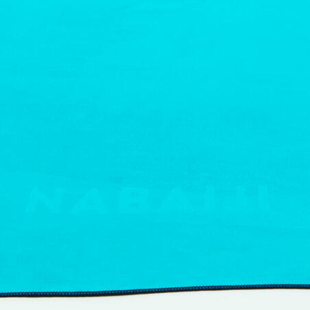 Plavo-zeleni peškir od mikrovlakana L (80 x 130 cm)