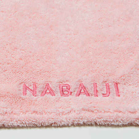 Ypač minkštas mikropluošto rankšluostis, L dydžio, 110 x 175 cm, šv. rožinis
