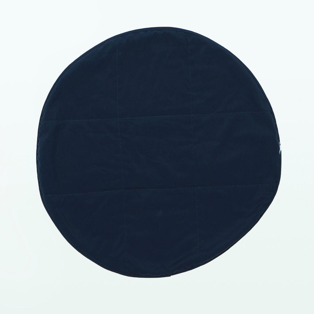 Πετσέτα ποδιών διπλής όψης με μικροΐνες διαμέτρου 60 cm - Σκούρο μπλε
