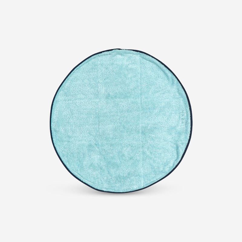 Toalla Pies Verde Claro Microfibra Suave Doble Cara Diámetro 60 cm