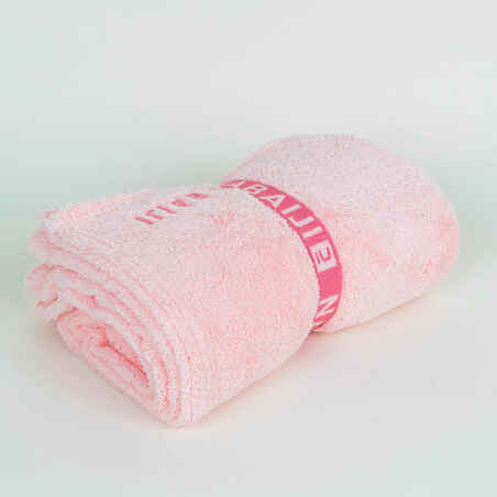 Ultra-soft Microfibre swimming towel size XL 110 x 175 cm light pink