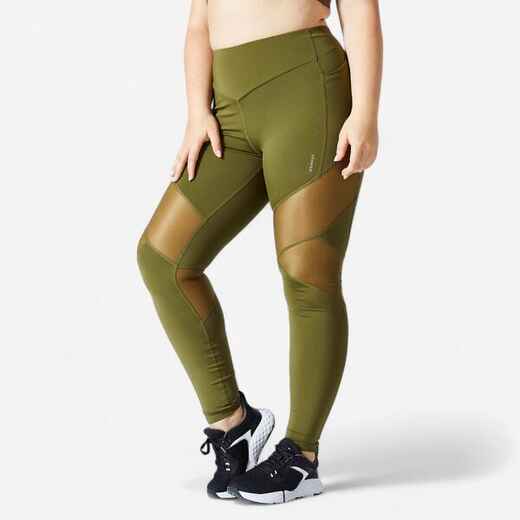 
      Women's High-Waisted Fitness Cardio Leggings - Green
  