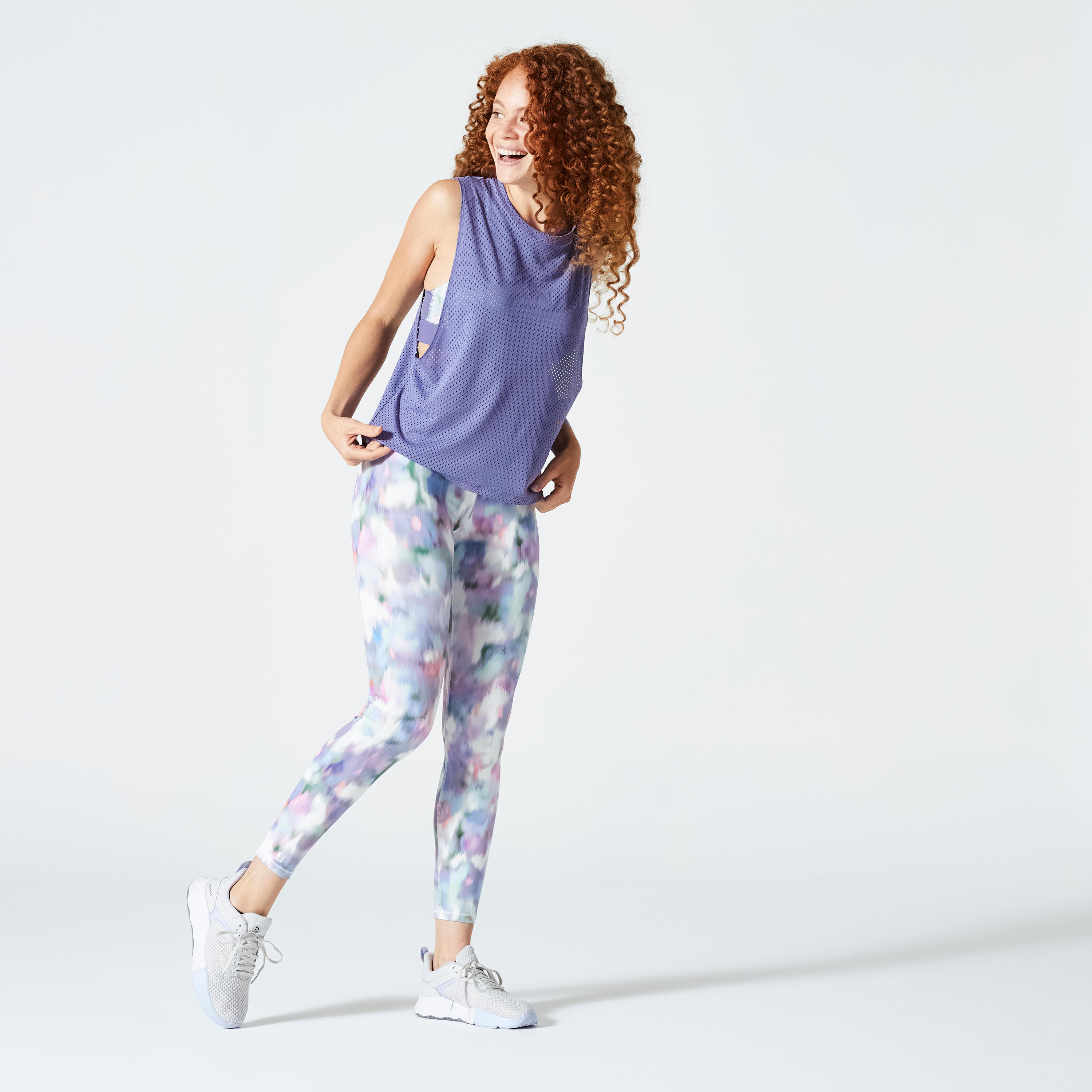 Women's Loose Fitness Dance Tank Top - Purple 2/6