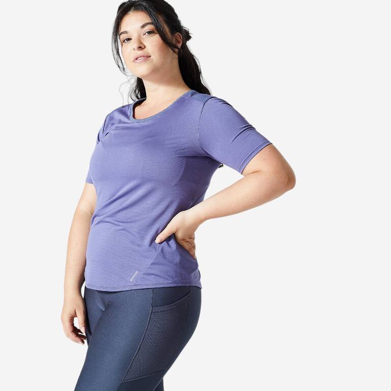 Women Gym T-Shirt Polyester - Blue