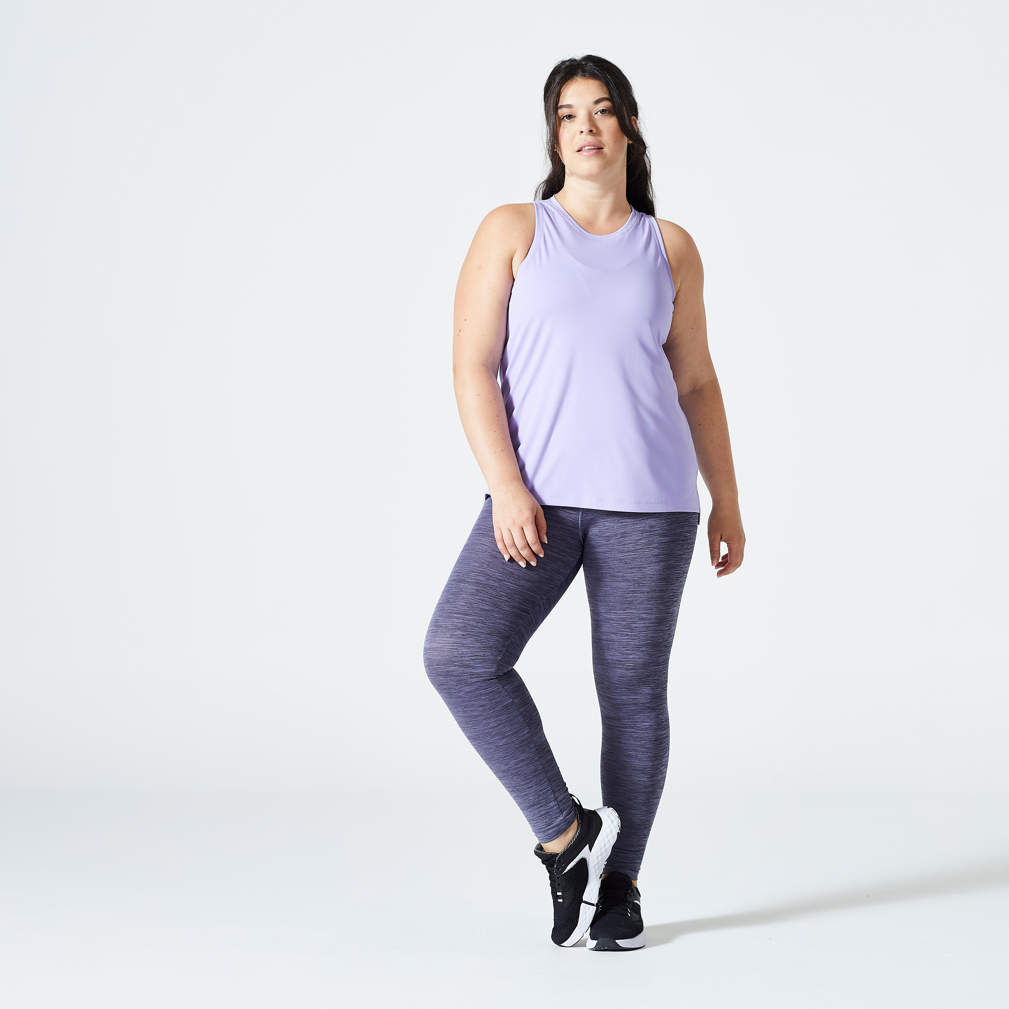 Gambale fitness a vita alta da donna Heather Purple