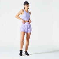 Women's Fitness Cropped Tank Top - Lavender Purple