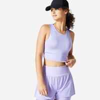 Women's Fitness Cropped Tank Top - Lavender Purple