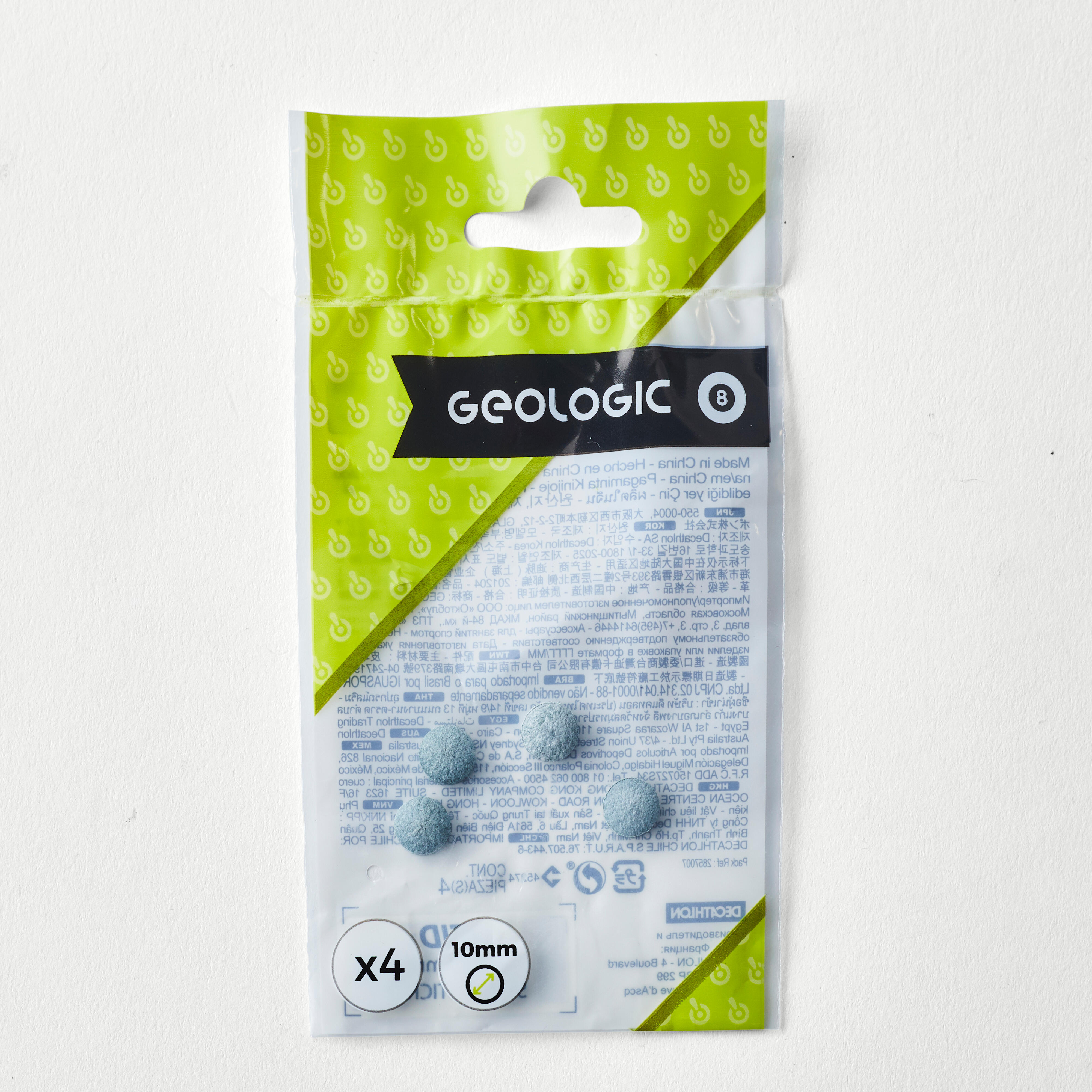 Billiards Pool Cue Tips 10mm 4 Pack