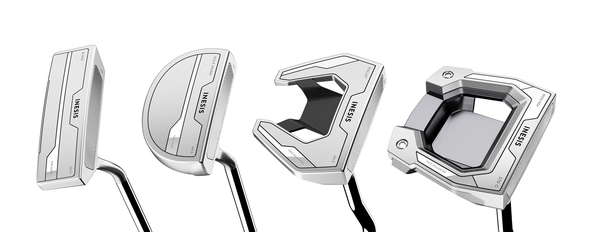 PUTTER DE GOLF MAILLET FACE BALANCED DROITIER (ADAPTE AU PUTTING EN LIGNE)