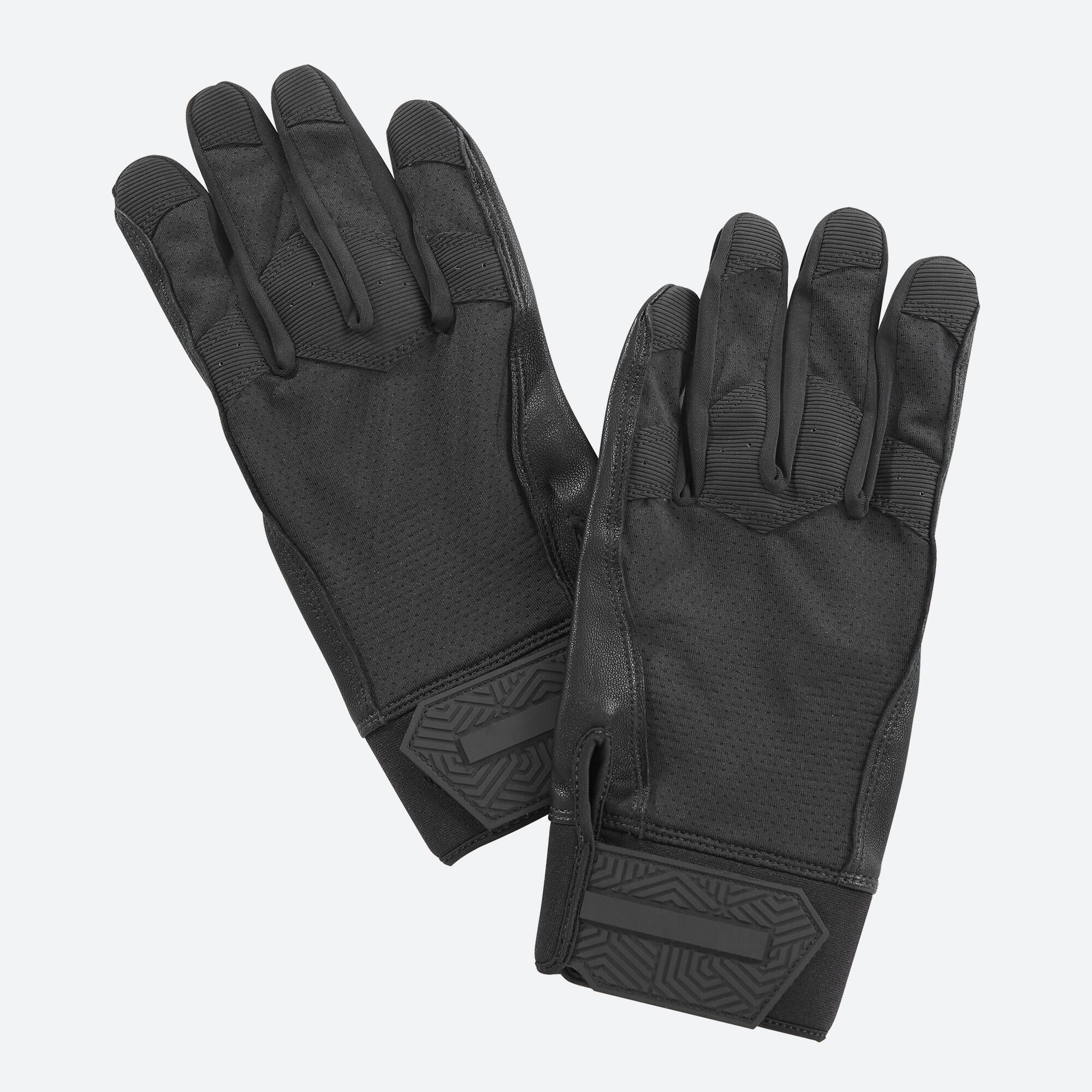 Baseball Batting Glove BA 550 Black black, black Kipsta Decathlon