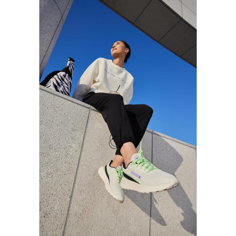 Ademende dames sneakers KLNJ BE FRESH wit marineblauw groen