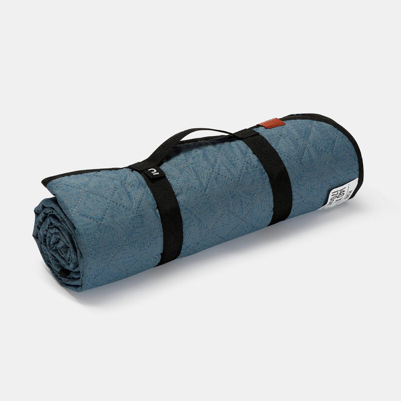 Manta de camping impresa para exteriores, manta de picnic de 2 libras,  manta impermeable hinchada para clima frío, manta cálida para senderismo y