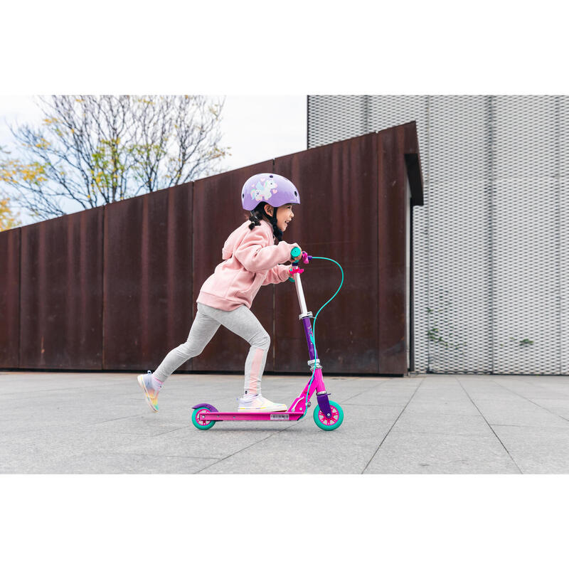 Scooter Tretroller mit Bremse Kinder - Play 5 violett