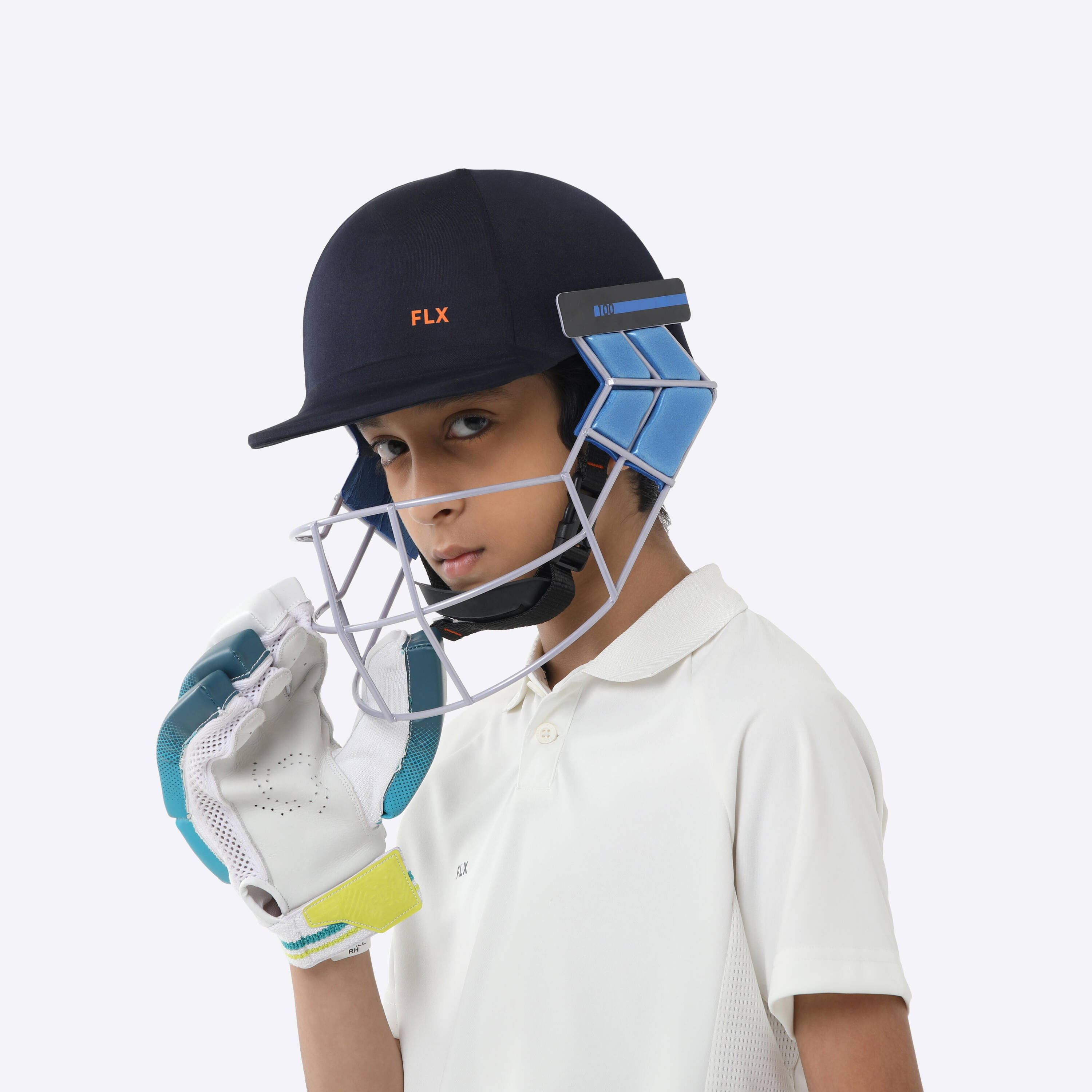 Kids' Lightweight Cricket Helmet CH 100 JR Protective & Ventilated -  5
