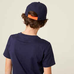 Kids' Cap W500 - Navy/Orange