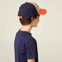 Kids' Cap W500 - Navy/Orange