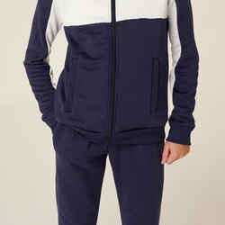 Kids' Unisex Breathable Tracksuit - Navy/White