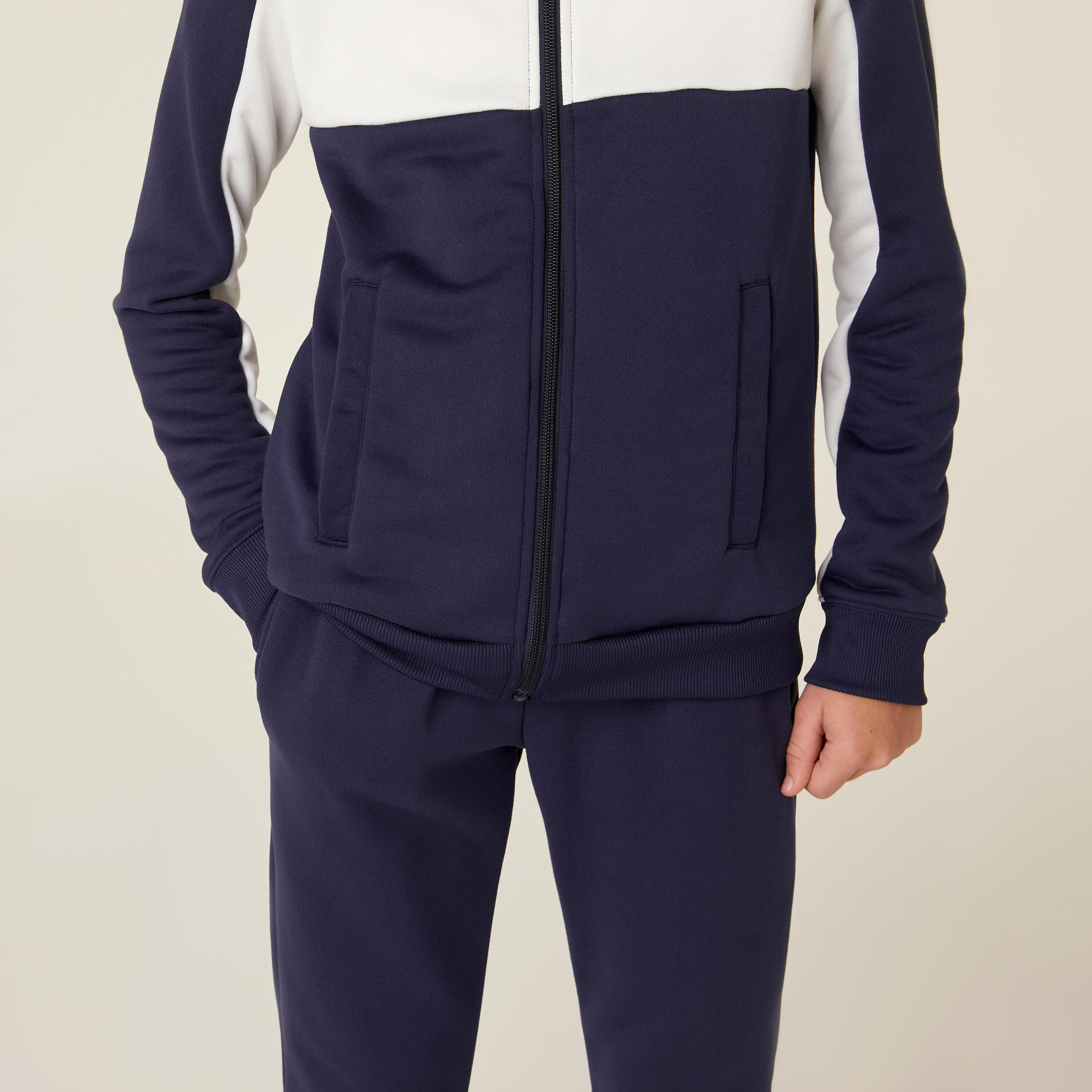 Kids' Unisex Breathable Tracksuit - Navy/White 5/7