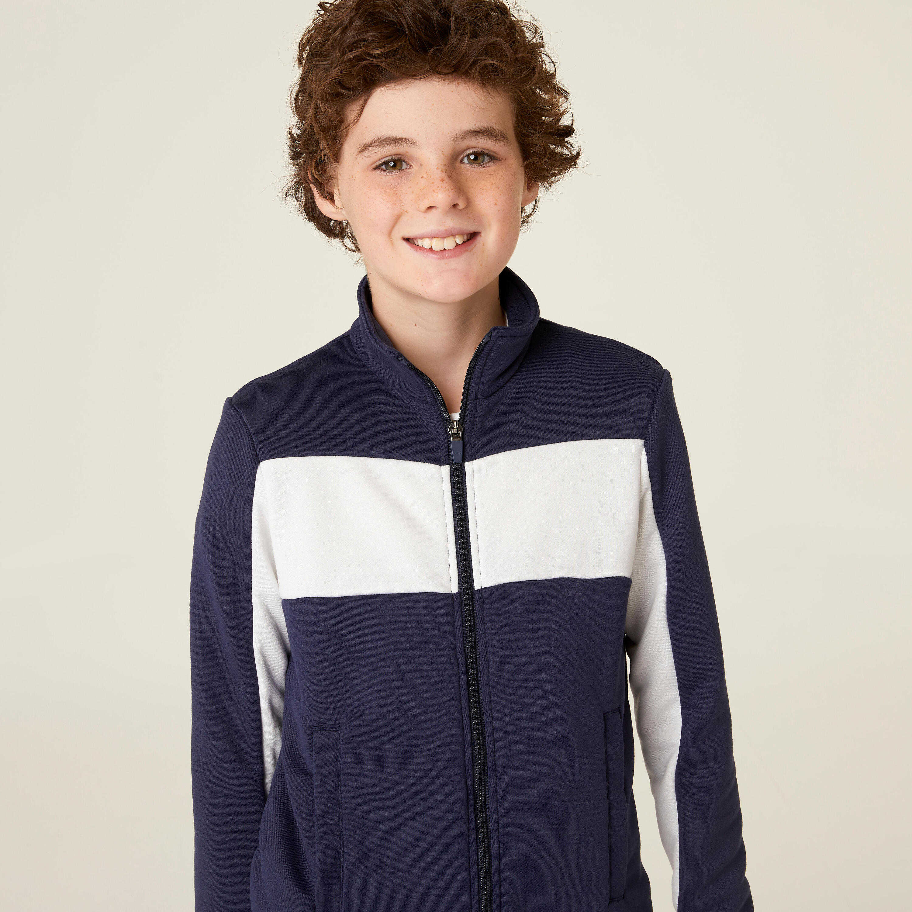 Kids' Unisex Breathable Tracksuit - Navy/White 4/7