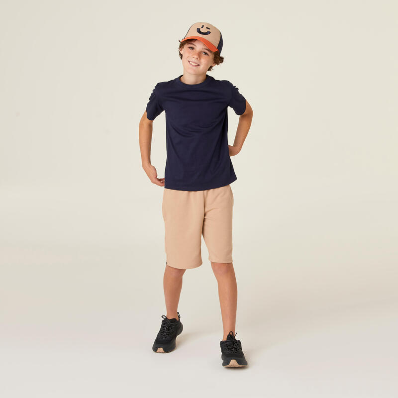 Casquette enfant W500 - marine / orange