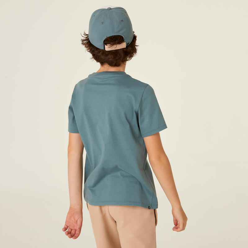 Cappellino bambino unisex ginnastica W 500 verde cedro-beige