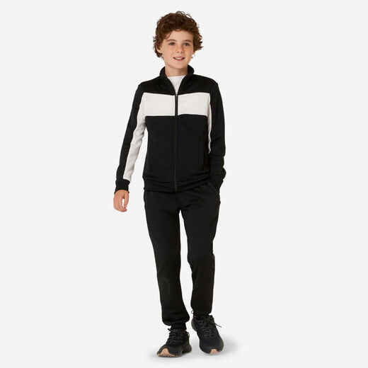 
      Kids' Unisex Breathable Tracksuit - Black/White
  