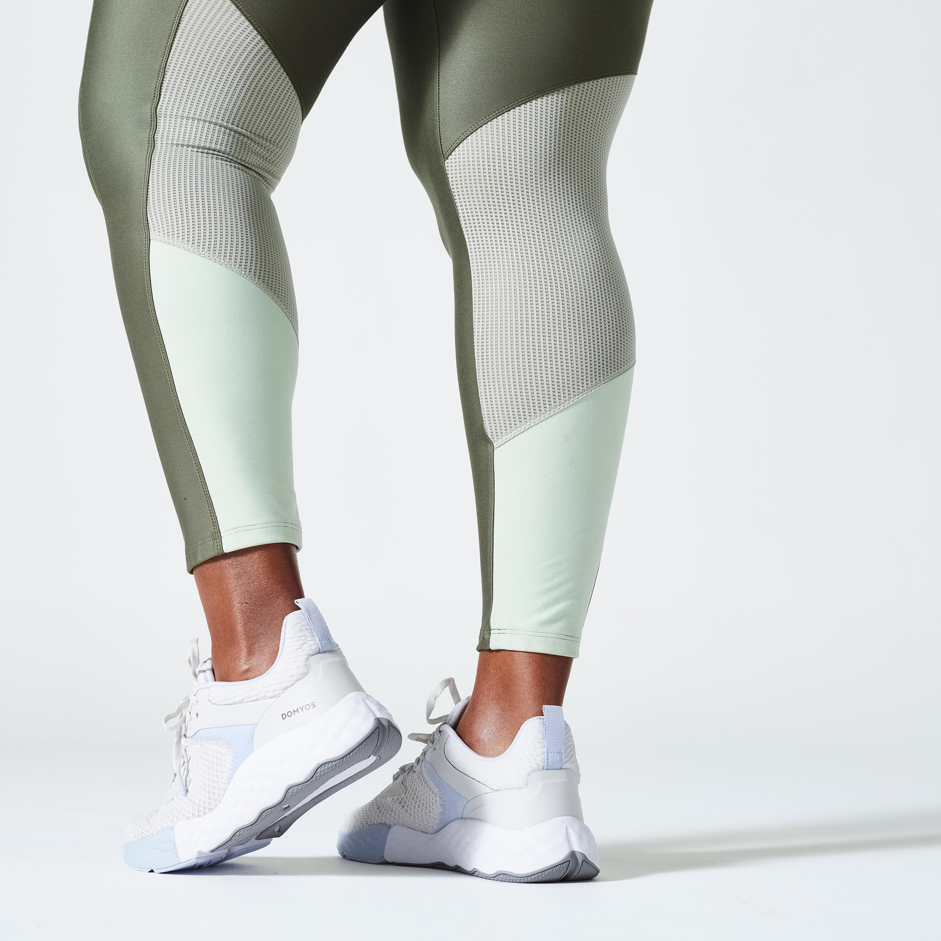Sportleggings Damen mit Smartphonetasche grosse Grösse - grün 5/5