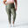 Leggings Fitness Cardio talla grande bolsillo Mujer Domyos 120 verde