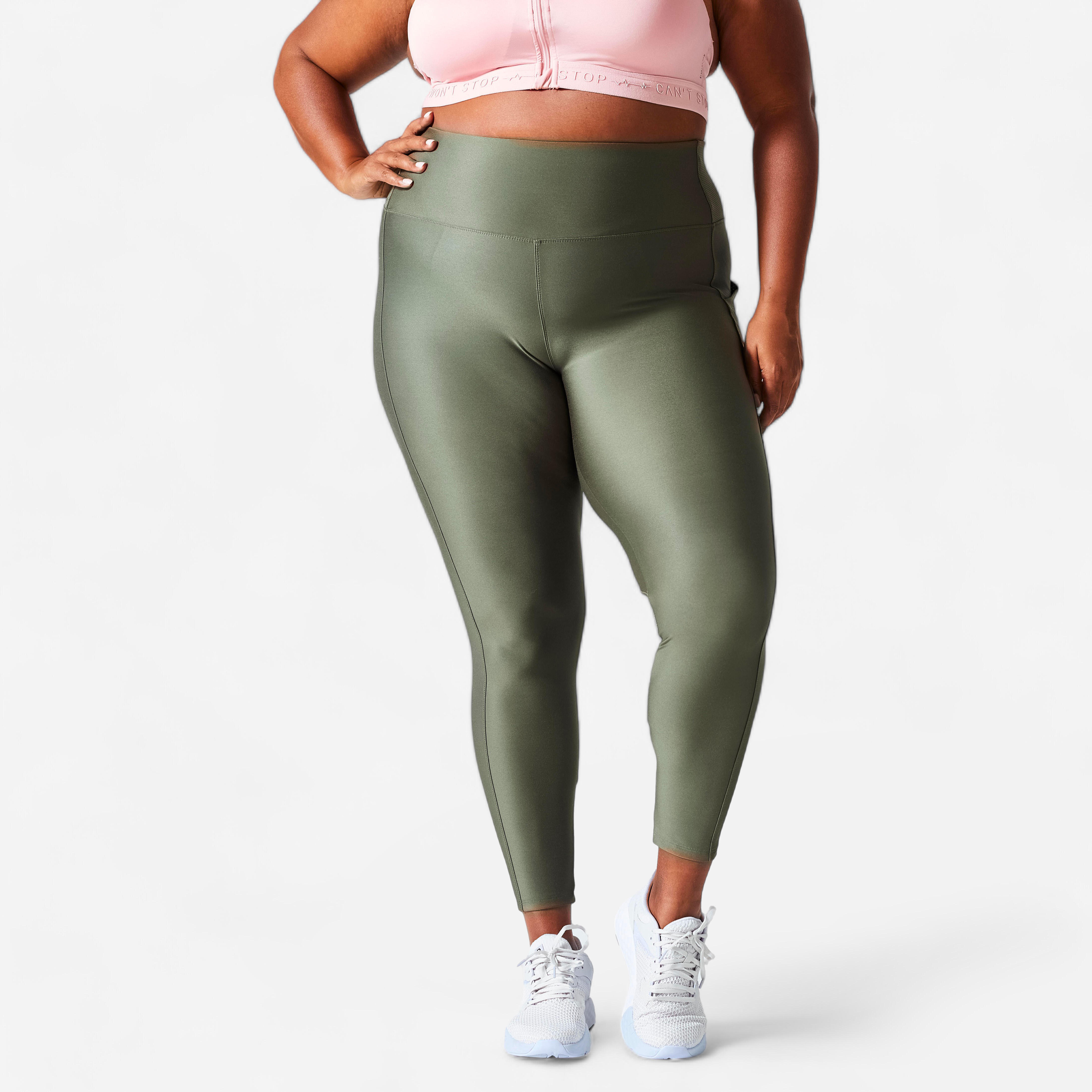 Women Solid Bottle Green Ankle Length Leggings