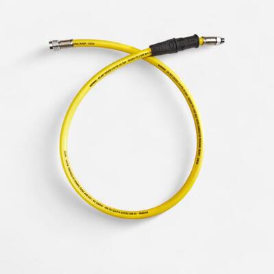 Frusta a media pressione gialla 1 m.